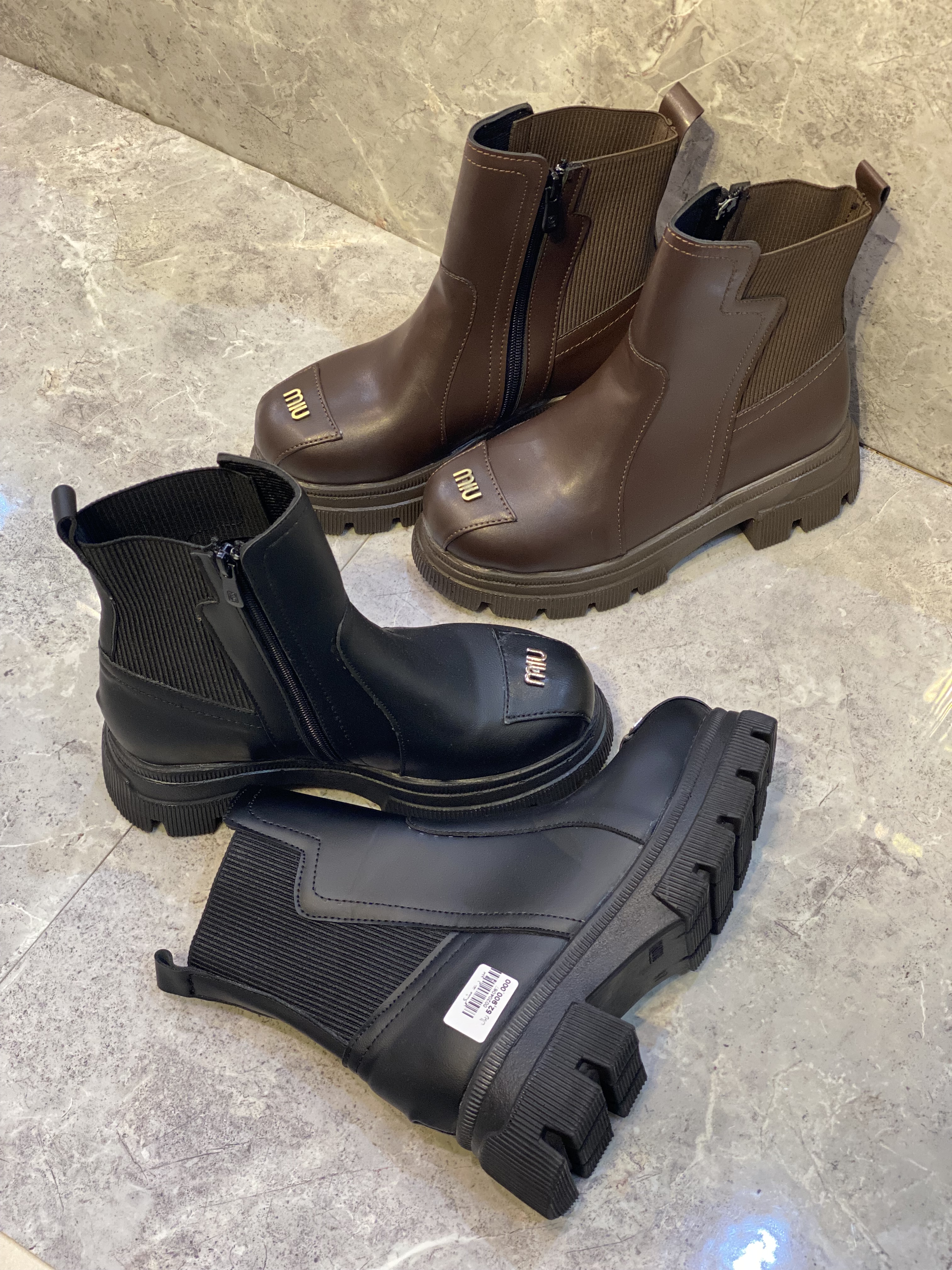 نیمبوت زنانه زیره پیو مدل miu miu سایز 37 تا 40